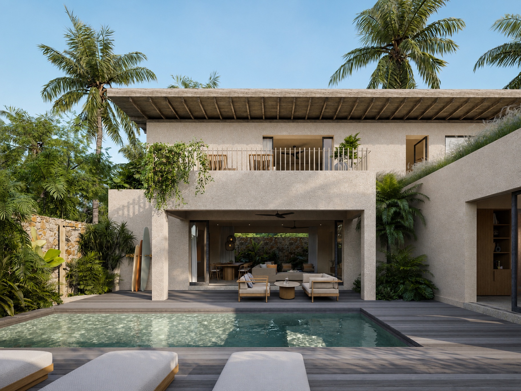 Kahaya four-bedroom villa exterior with private pool
